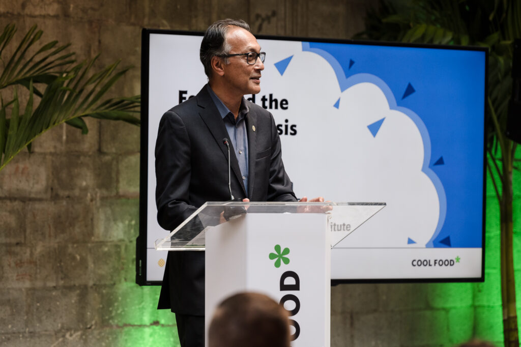 Ani Dasgupta, President & CEO of WRI, speaking at Climate Week 2022