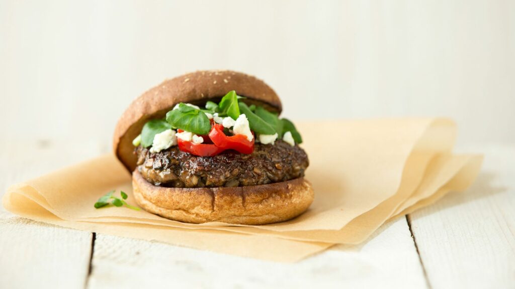 Mushroom burger