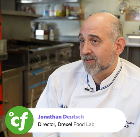 Chef Jonathan Deutsch from Drexel Food Lab in the kitchen